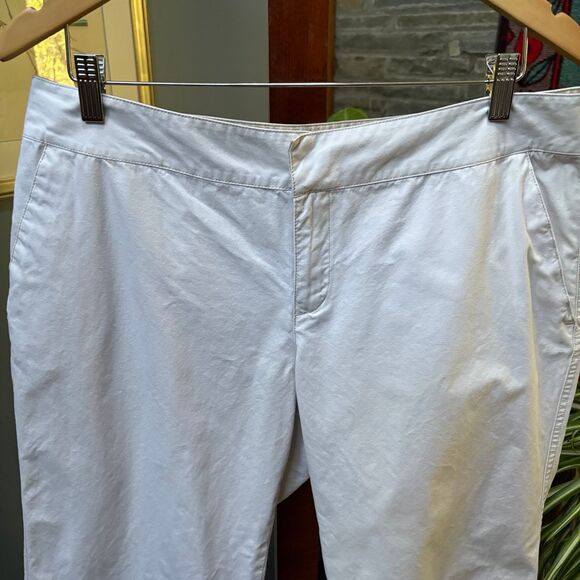 Y2K Old Navy Chino Capris 14 – 100% Cotton Off‑White / Cream - Picture 3 of 8